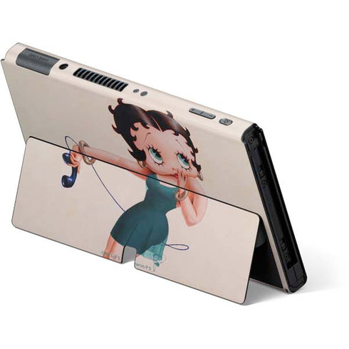 Betty Boop On the Phone Nintendo Switch OLED (2021) Skin